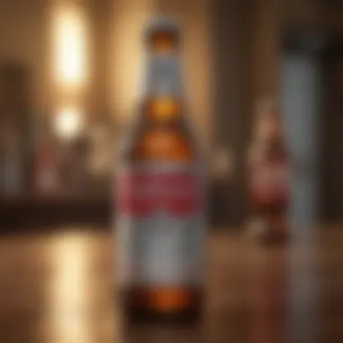 A vintage Budweiser bottle representing its brand evolution.