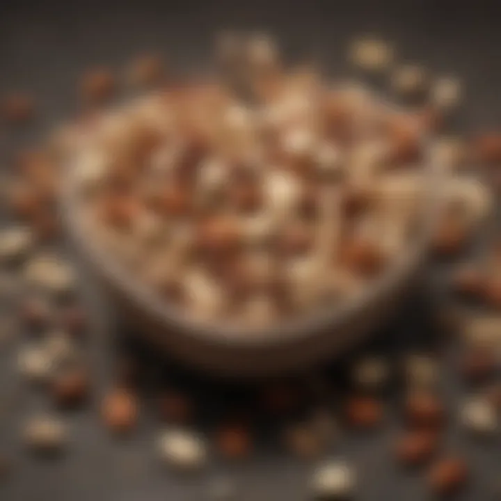 Bowl of heart-healthy nuts and seeds