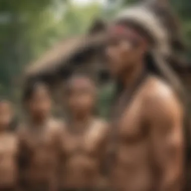 Tribal Community and Social Structures Symbolic representation of tribal social structures and community life