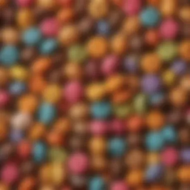 Assorted Dunkin' Munchkins An assortment of colorful Dunkin' Munchkins showcasing various flavors.
