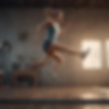 Dynamic Jumping Exercise Dynamic jumping exercise for cardio workout