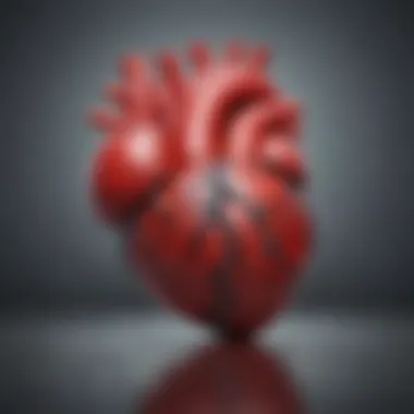 Abstract representation of heart health advancements