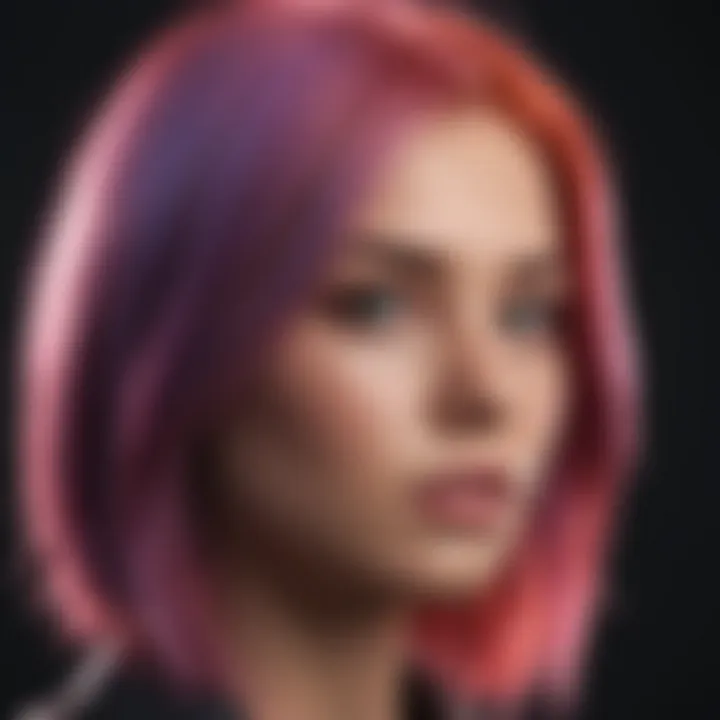 Iridescent Glow Hair Color