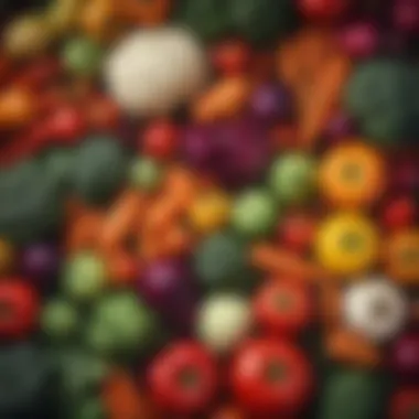 Colorful Vegetables A vibrant assortment of colorful vegetables showcasing their natural flavors