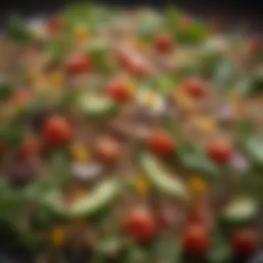 Nutritious Salad A close-up of a nutritious salad featuring grains and seeds with no added salt