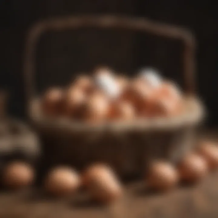 Farm-Fresh Eggs in a Rustic Basket