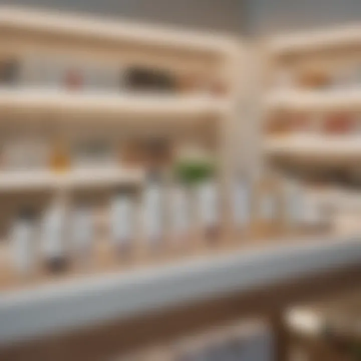 Close-up of exclusive wellness products available at the Goop Store