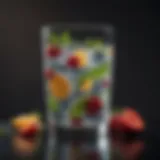 A refreshing glass of infused water with fresh fruit and herbs