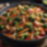 Healthy vegetable stir-fry with vibrant colors