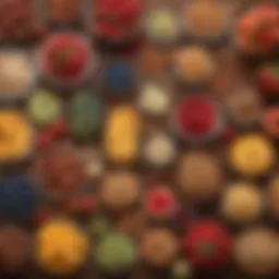 A vibrant assortment of healthy snacks displayed on a wooden table, showcasing fresh fruits, nuts, and whole-grain options.