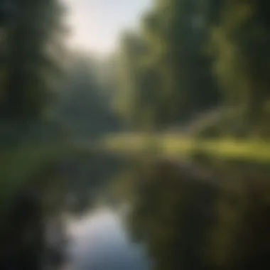 Serenity and Harmony A serene landscape symbolizing peace and unity