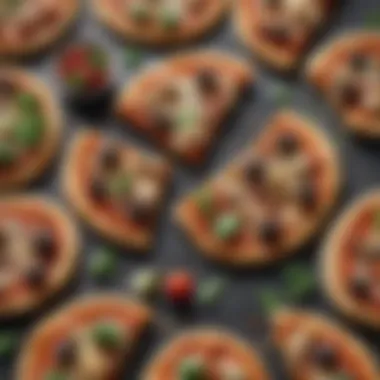 Variety of Toppings for Cauliflower Pizza A variety of toppings for non-dairy cauliflower pizza