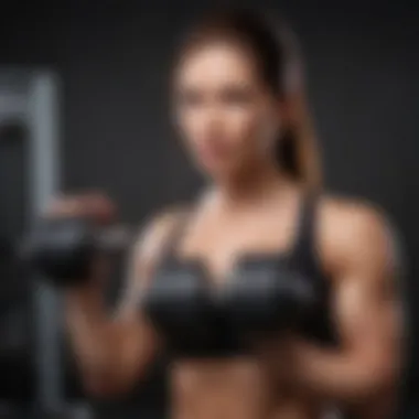 Effective Dumbbell Extensions to Sculpt Triceps Dumbbell workout showcasing tricep extensions