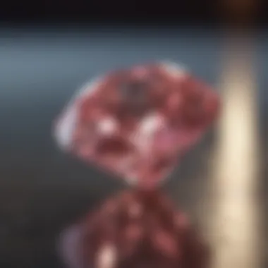 Pink Diamond Sparkling in Sunlight Exquisite Pink Diamond Sparkling in Sunlight