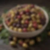 A vibrant display of assorted olives used in Muffuletta salad