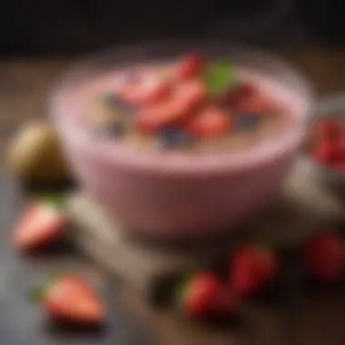 A smoothie bowl featuring strawberries and other nutritious toppings, highlighting their culinary applications in health-conscious diets.