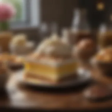 Comforting Dessert Experience A comforting Magnolia Table dessert showcasing rich flavors and textures.