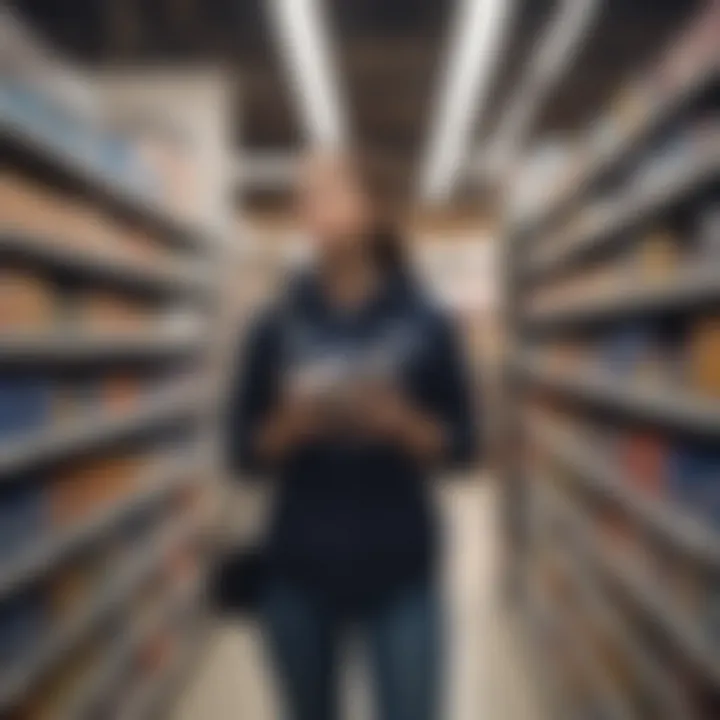 Consumer in a supermarket aisle contemplating Oreo More Stuff purchase