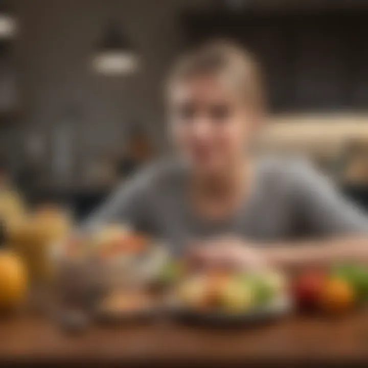 A visual representation of personalized diet plans aligned with personality traits