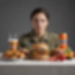 Visual representation of low-calorie food options