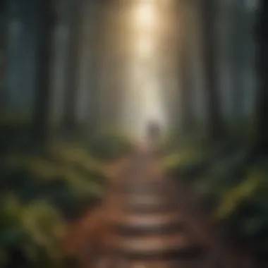 A path winding through a forest, representing life's journey