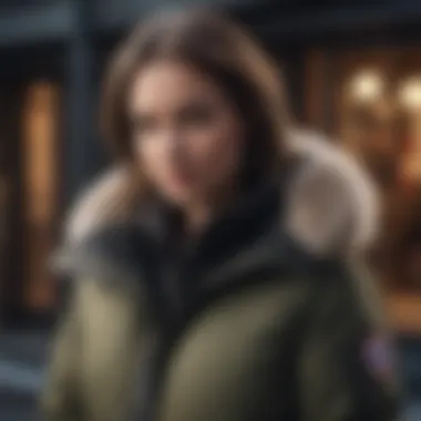 Fashion-forward styling of Canada Goose coats