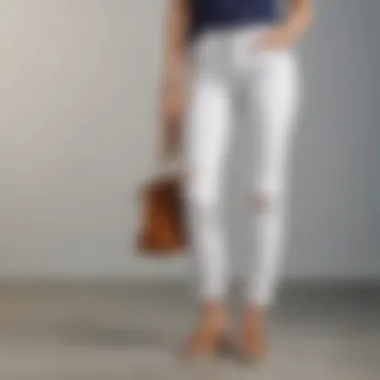 Accessorizing Flair Old Navy White Boyfriend Jeans with Statement Accessories