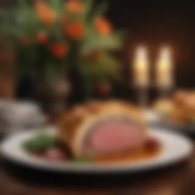 Exquisite Beef Wellington Plating