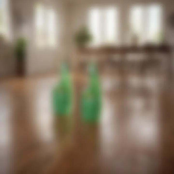 Eco-friendly cleaning solution for wood floors