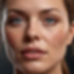 Diagram showing facial muscle structure relevant to cheek lifting.