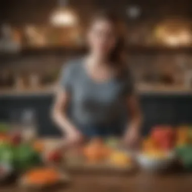 Crafting Personalized Diets from Genetic Insights Visual representation of personalized diet plans based on genetics