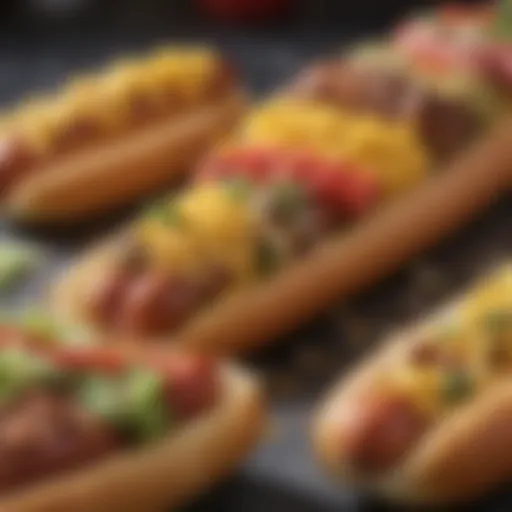 Gourmet Hot Dog Toppings Variety