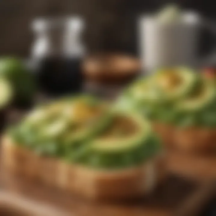 Gourmet Avocado Toast Presentation