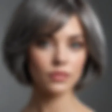 Pre-Redken Shades Transformation Gray Hair Before Redken Shades Treatment