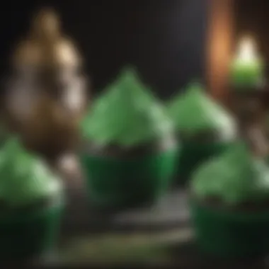 Artistic Saint Patrick's Day Green Velvet Cupcakes