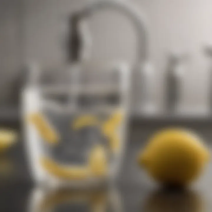 Lemon peel infused water for deodorizing dishwasher