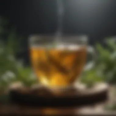 Relaxing herbal tea for better sleep