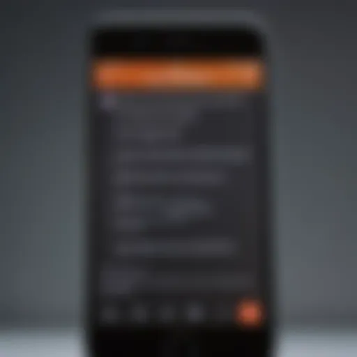 Close-up of a suspicious text message on a smartphone