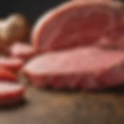 Visual representation of fresh meat versus spoiled meat