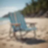 Innovative beach chair design with built-in cooler