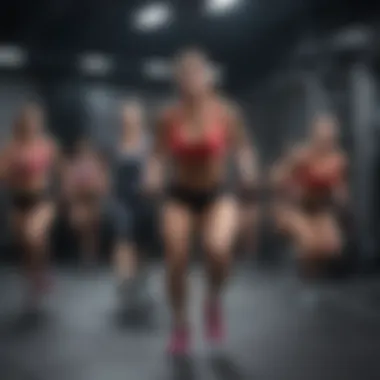 High-Intensity Group Training Group engaging in high-intensity training