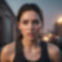 Portrait of a determined woman breaking barriers