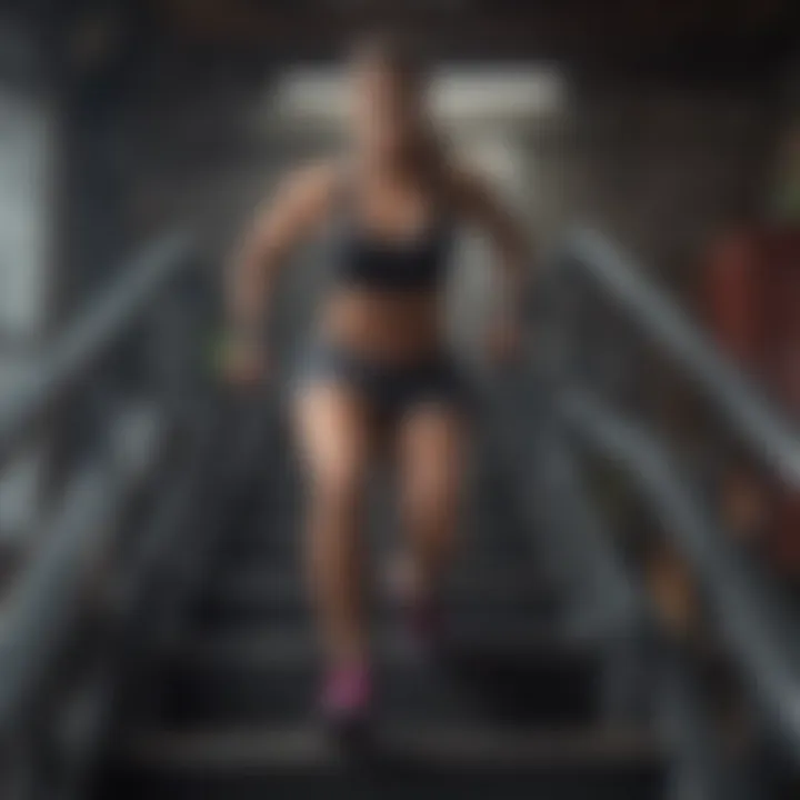 Intense stair step machine workout routine