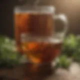 Refreshing herbal tea for intermittent fasting