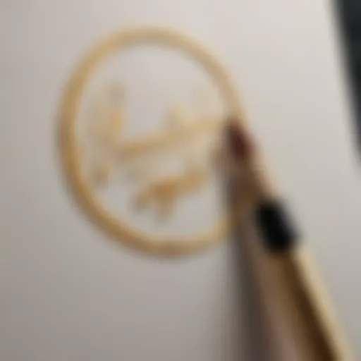 Intricate Calligraphy Brush