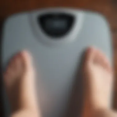 Tracking Weight Loss Progress Effectively Close-up of a digital scale displaying weight measurements