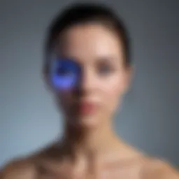 Blue LED light therapy for acne
