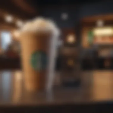 Smartphone with Starbucks app open