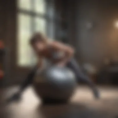 Stability Ball Core Exercises Lower ab workout using stability ball