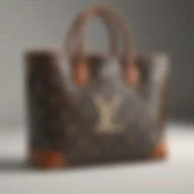Iconic Monogram Pattern LV Tote Purse Luxurious LV tote purse with iconic monogram pattern